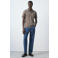 Mango Man slim fit polo - taupe