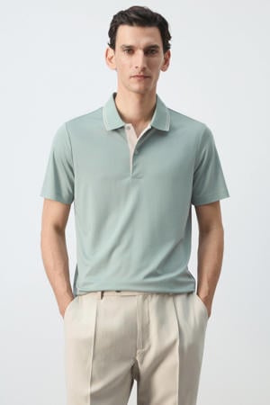 slim fit polo - heldergroen