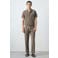 Mango Man slim fit polo - middenbruin