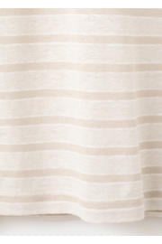 thumbnail: Mango Man linnen regular fit gestreept T-shirt - lichtbeige