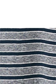 thumbnail: Mango Man linnen regular fit gestreept T-shirt - donkerblauw