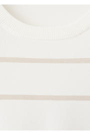 thumbnail: Mango Man slim fit gestreept T-shirt - naturel wit