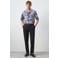 Mango Man regular fit overhemd met print - middenblauw