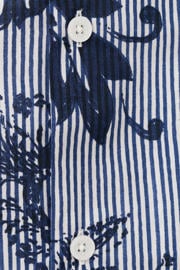 thumbnail: Mango Man regular fit overhemd met print - middenblauw