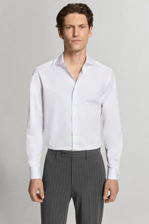 slim fit overhemd - wit