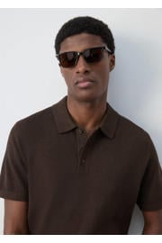 thumbnail: Mango Man regular fit polo - bruin