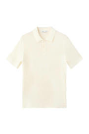 thumbnail: Mango Man regular fit gebreide polo - ecru
