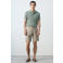Mango Man regular fit gebreide polo - groen