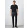 Mango Man regular fit gebreide polo - donkerblauw