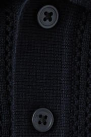 thumbnail: Mango Man regular fit gebreide polo - donkerblauw