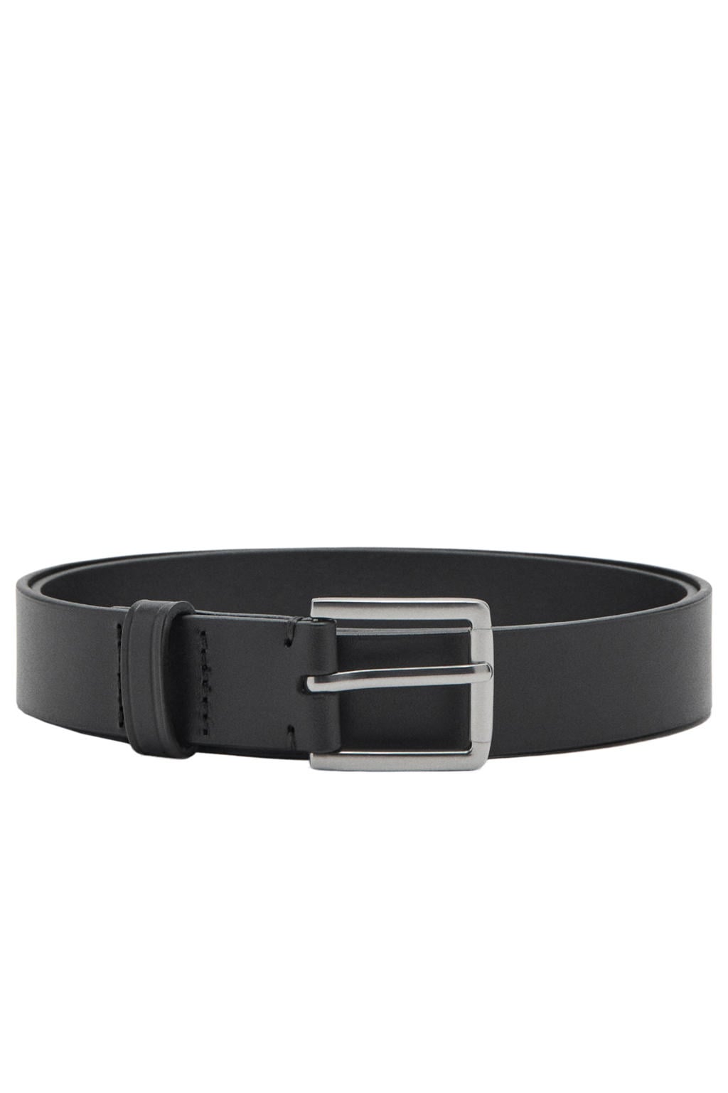 Mango Man leren riem zwart
