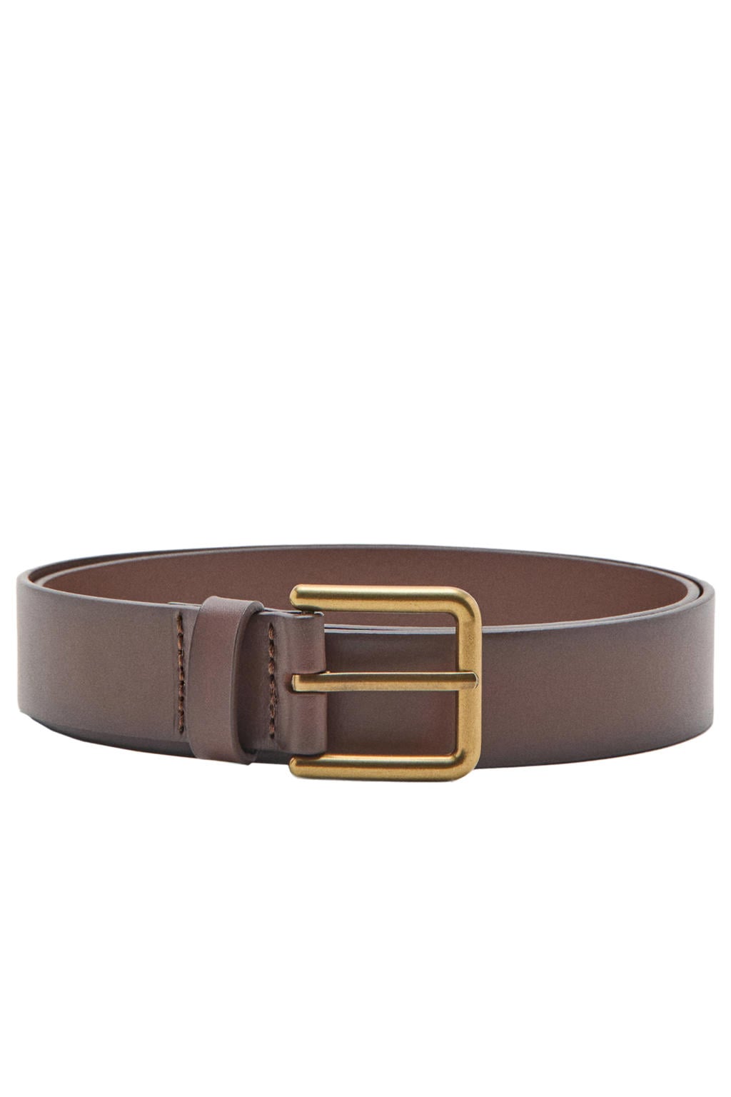 Mango Man leren riem bruin