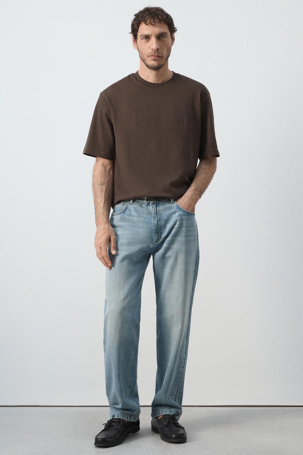 Mango Man relaxed fit T-shirt - bruin