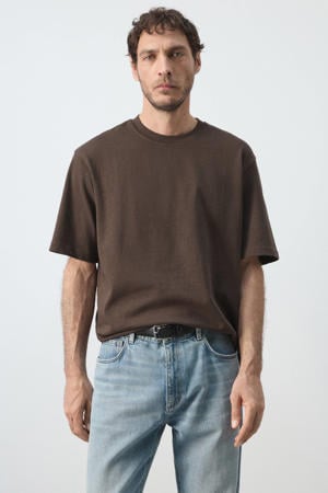 relaxed fit T-shirt - bruin