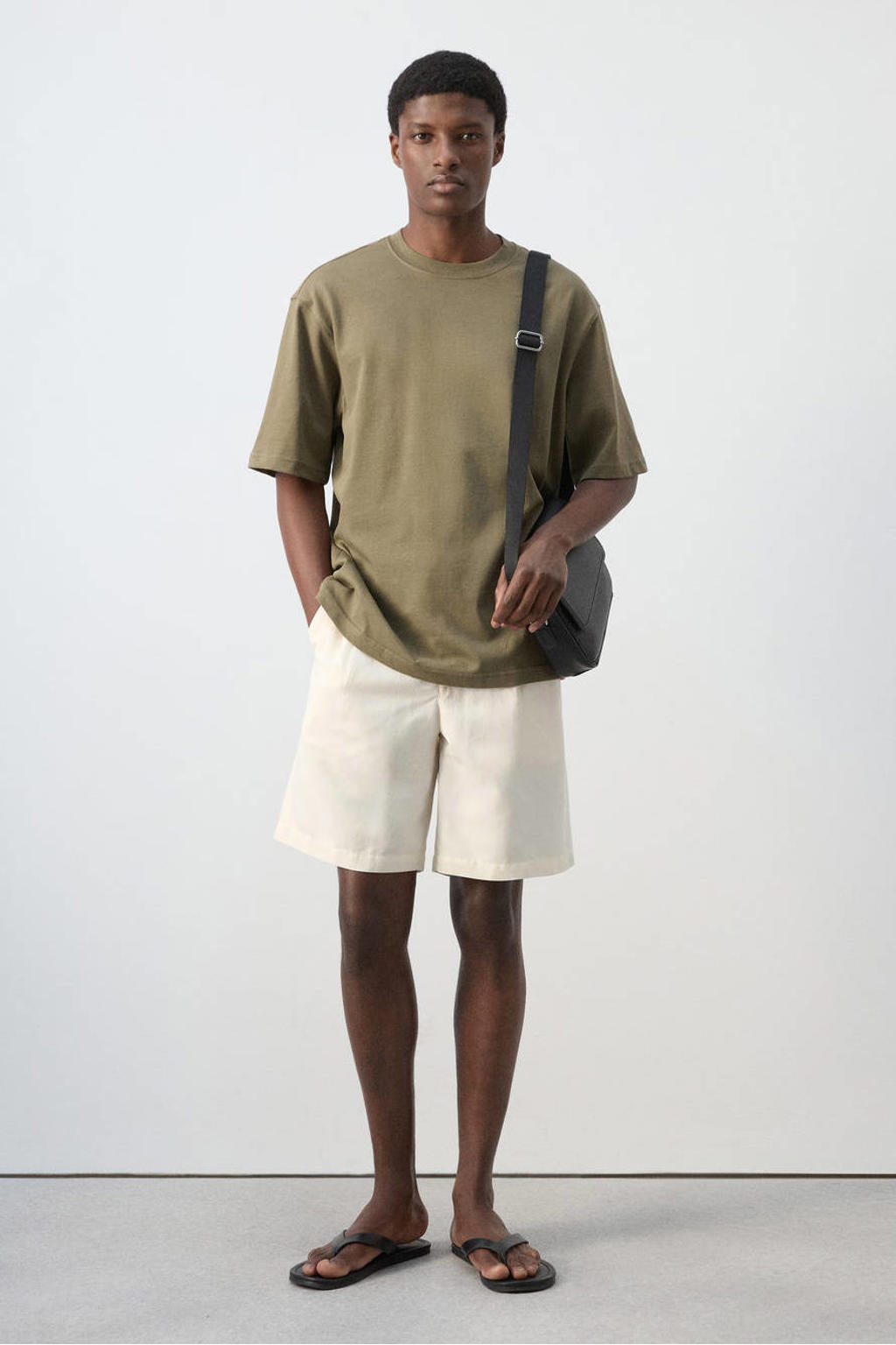 Mango Man relaxed fit T-shirt - kaki