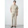 Mango Man regular fit T-shirt - lichtbeige