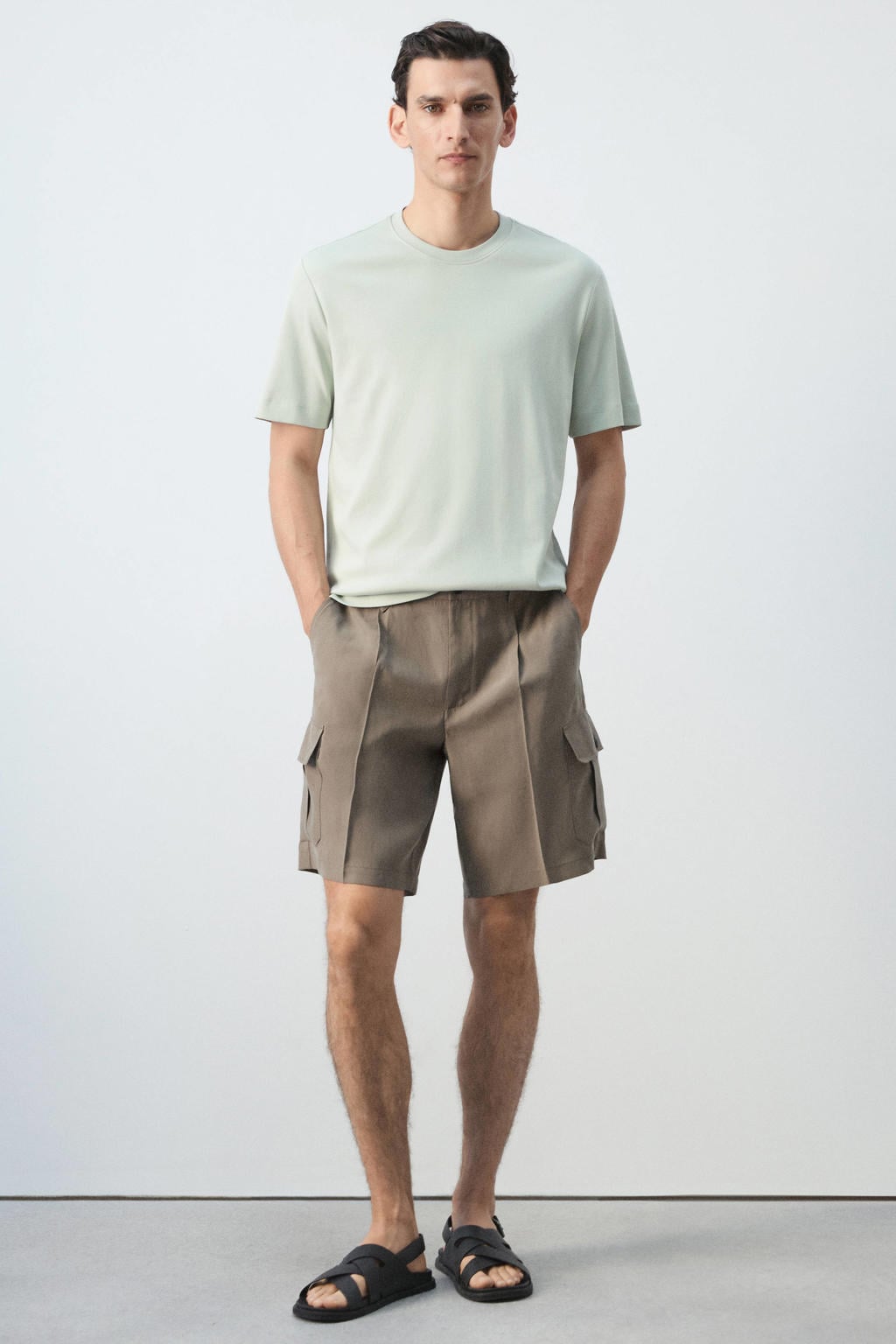 Mango Man regular fit T-shirt - groen