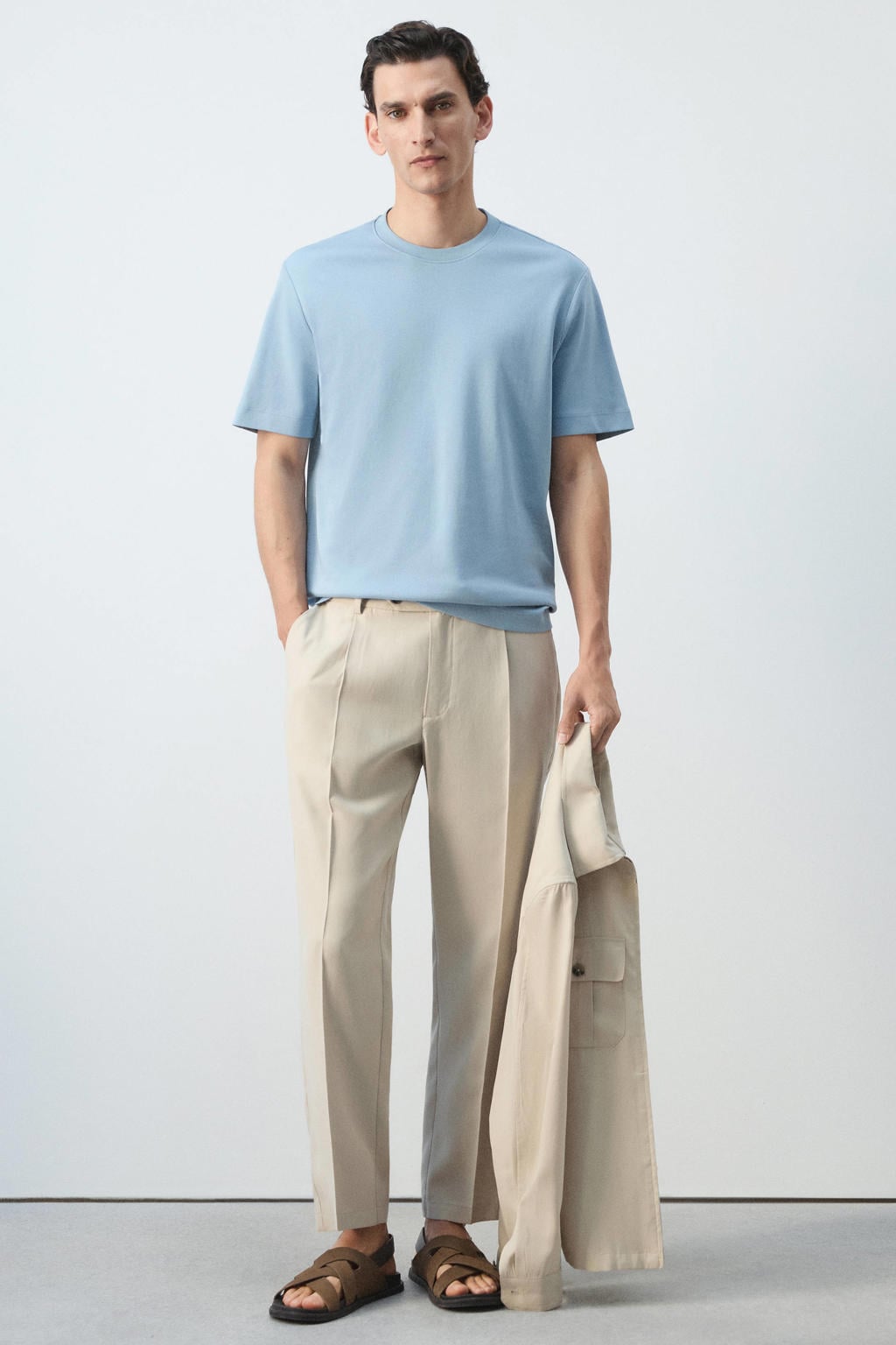 Mango Man regular fit T-shirt - turquoise