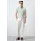 Mango Man slim fit polo - groen