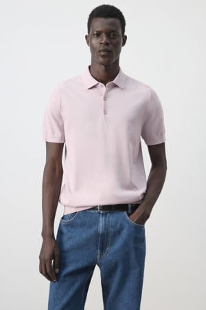 regular fit polo - pastelroze