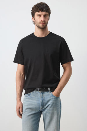 regular fit T-shirt - zwart