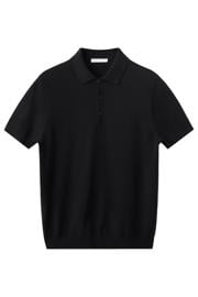 thumbnail: Mango Man regular fit polo - zwart