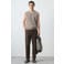 Mango Man katoenen regular fit gebreide spencer - middenbruin