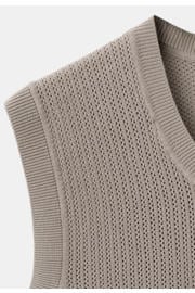 thumbnail: Mango Man katoenen regular fit gebreide spencer - middenbruin