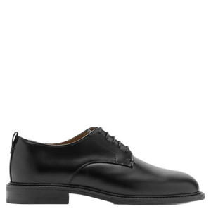 leren veterschoenen - zwart