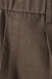 thumbnail: Mango Man slim fit chino met linnen - donkerbruin