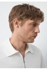 thumbnail: Mango Man regular fit polo - wit