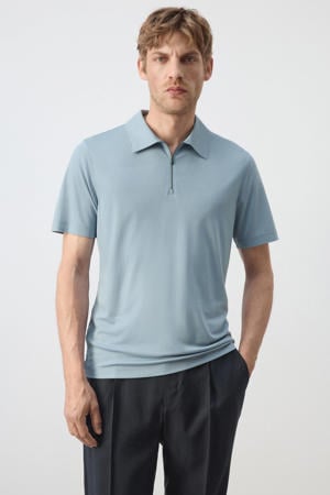 regular fit polo - lichtblauw