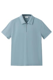 thumbnail: Mango Man regular fit polo - lichtblauw