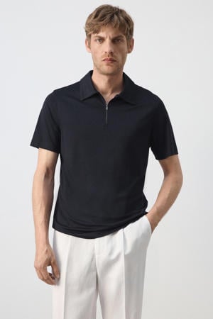 regular fit polo - donkerblauw