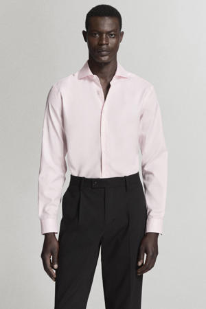 slim fit overhemd - pastelroze