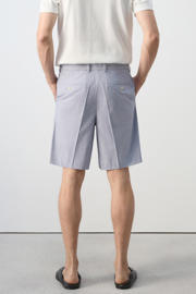 thumbnail: Mango Man slim fit bermuda short - lichtblauw
