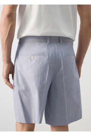 thumbnail: Mango Man slim fit bermuda short - lichtblauw