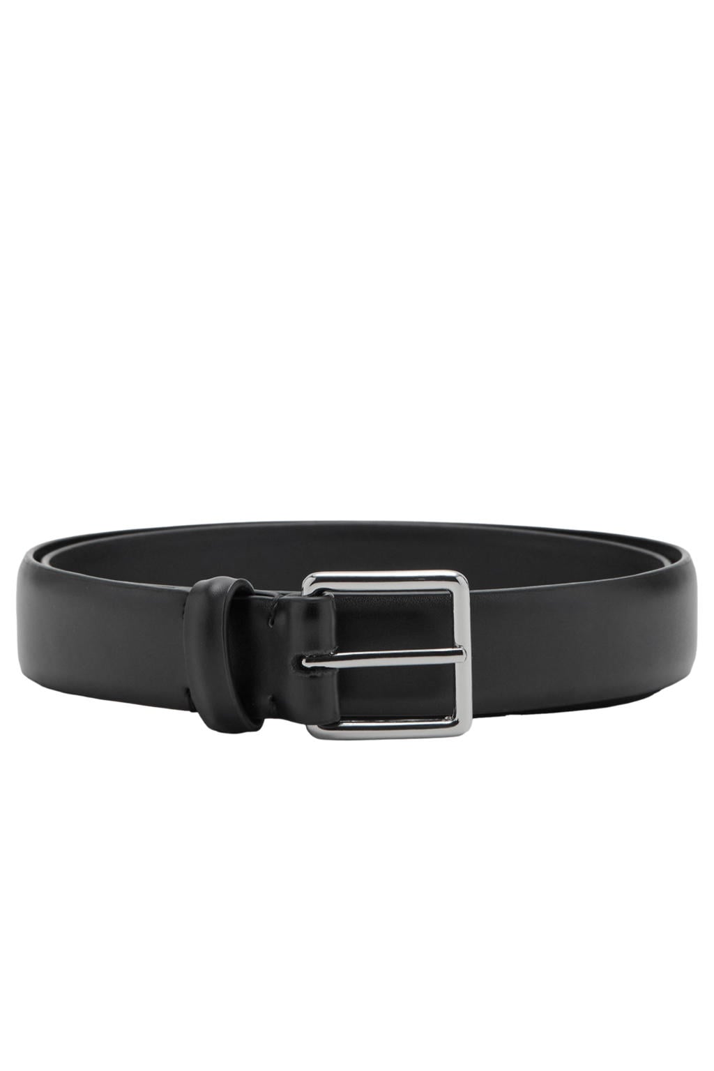 Mango Man leren riem zwart