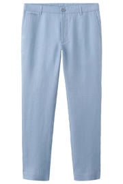 thumbnail: Mango Man linnen slim fit chino - lichtblauw