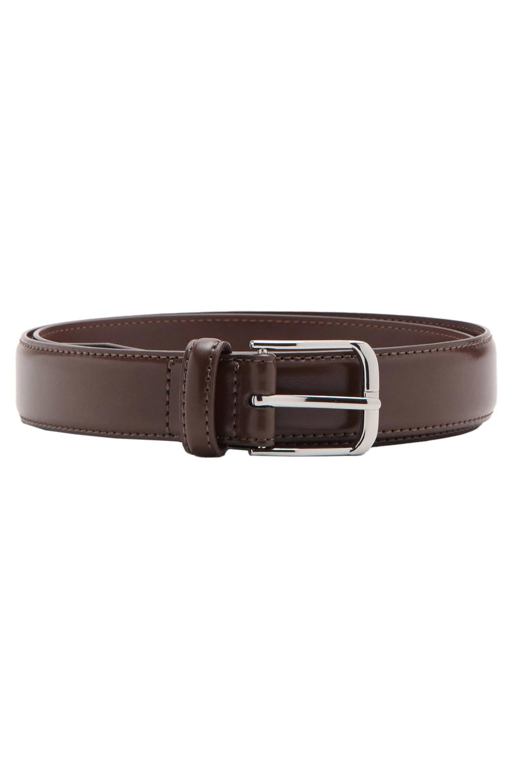 Mango Man leren riem bruin
