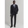 Mango Man slim fit gestreept overhemd - lichtblauw