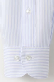 thumbnail: Mango Man slim fit gestreept overhemd - lichtblauw