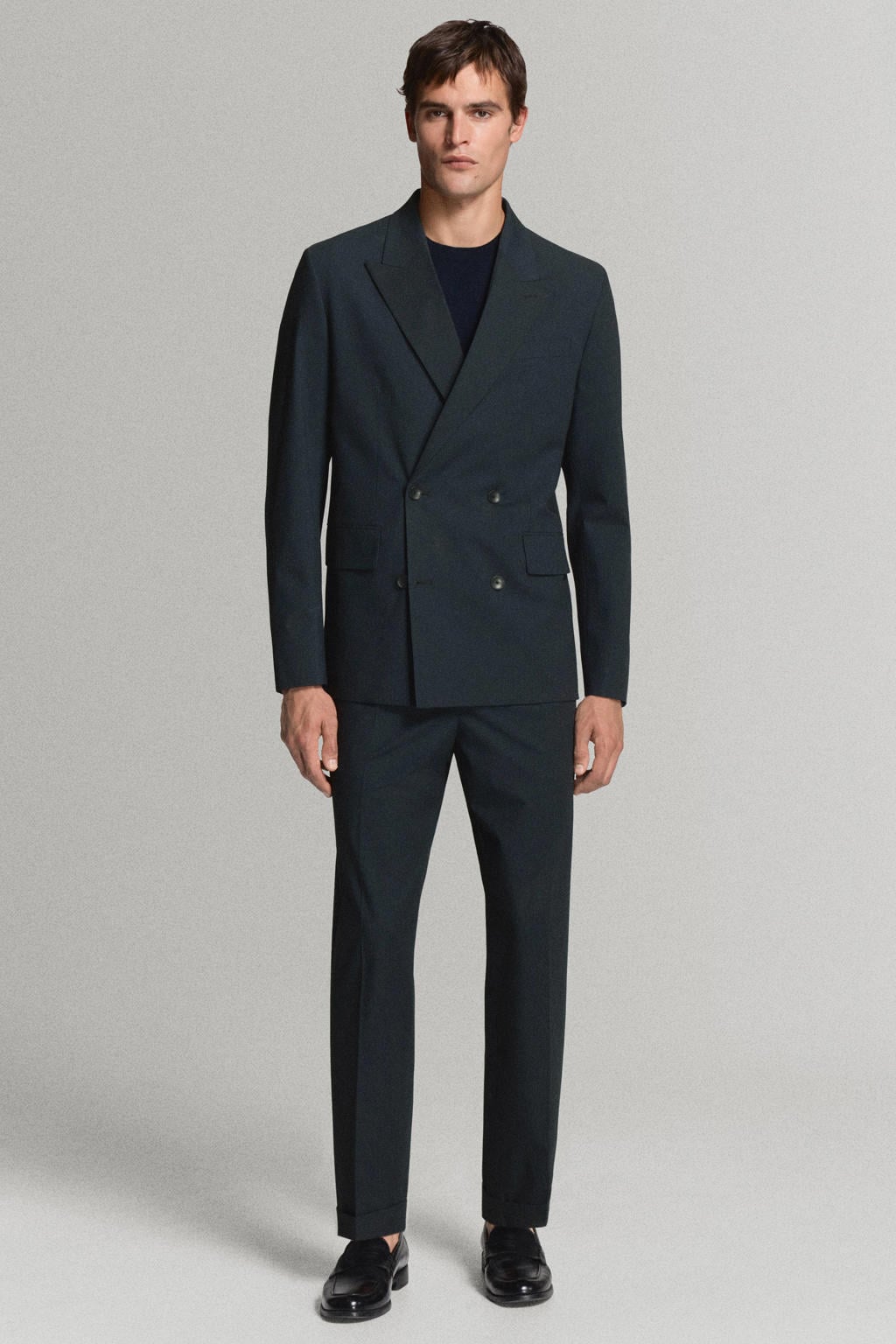 Mango Man regular fit pantalon - marine
