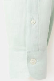 thumbnail: Mango Man linnen slim fit overhemd - turkoois