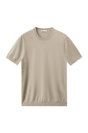 regular fit T-shirt - pastelbruin