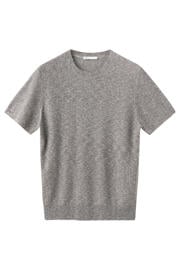 thumbnail: Mango Man regular fit gebreide T-shirt - marine