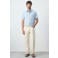 Mango Man regular fit polo - lichtblauw