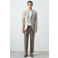 Mango Man linnen slim fit colbert - beige