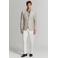 Mango Man linnen slim fit colbert - beige