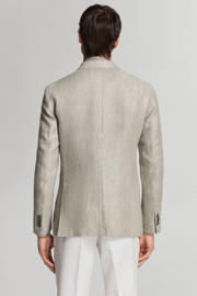 thumbnail: Mango Man linnen slim fit colbert - beige